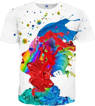 Stylish 3D Printed Shirts Short Sleeve Graphic T-Shirts