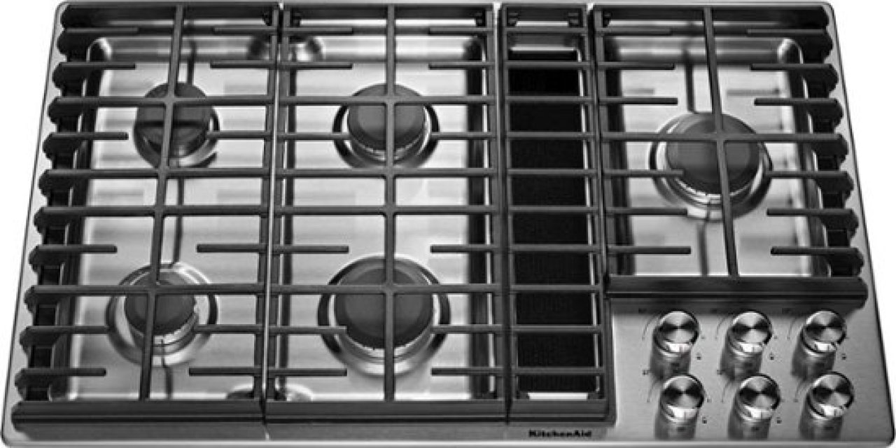 Gas downdraft cooktop 