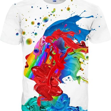 Stylish 3D Printed Shirts Short Sleeve Graphic T-Shirts